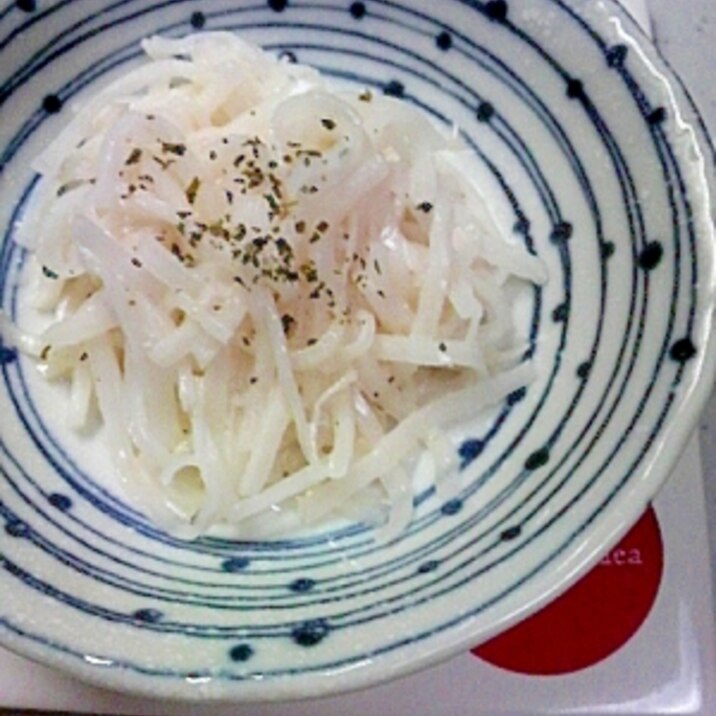 かけるだけ～☆だいこんで明太パスタ？